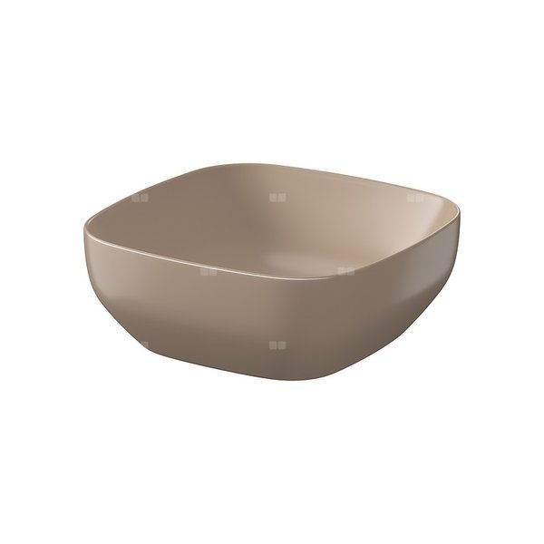 UMYWALKA NABLATOWA LARGA KWADRATOWA (38X38) BRĄZOWY MAT BOX