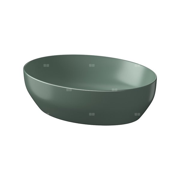 UMYWALKA NABLATOWA LARGA ELIPSA (50X38) ZIELONY MAT BOX