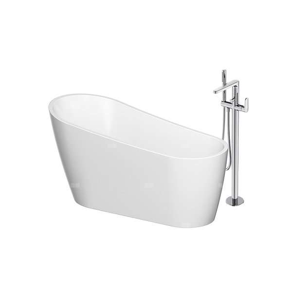 SET B721 WANNA WOLN. ZEN OWAL 167X72+BATERIA WOLN. INVERTO CHR WIR