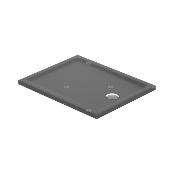 BRODZIK PROSTOKĄTNY TAKO 100X80X4 SZARY MAT