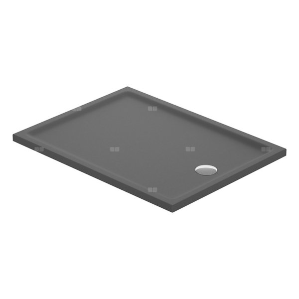 BRODZIK PROSTOKĄTNY TAKO 120X90X4 SZARY MAT