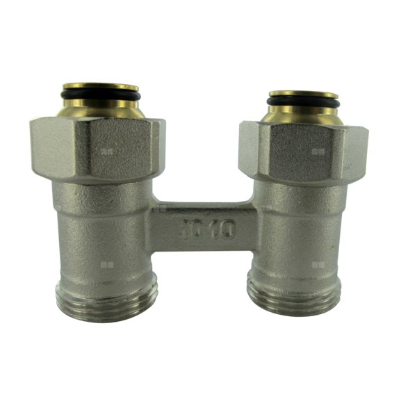 Moduł przyłączeniowy prosty COMAP 960 mosiądz (niklowanie) 3/4'', rozstaw 50 mm do grzejników