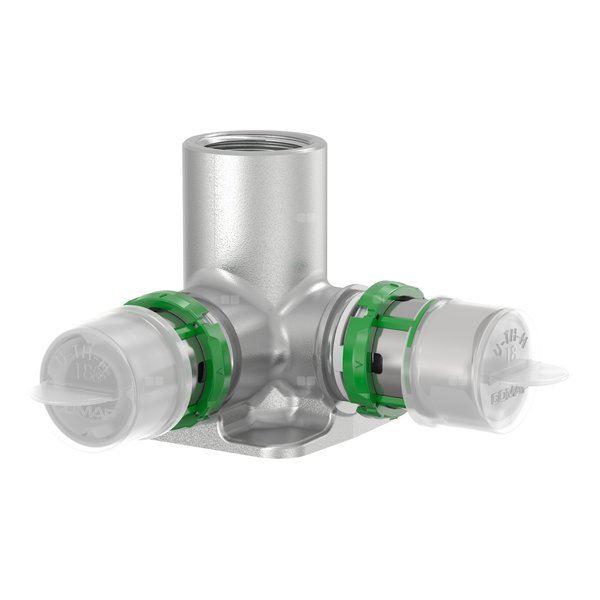 Uchwyt montażowy ścienny COMAP MultiSkin Visu-Control Gwint wewnętrzny x zacisk x zacisk 16x2 x 1/2'' x 16x2