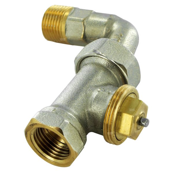 Zawór grzejnikowy termostatyczny COMAP R809C prosty, połączenie 1/2'' (niklowanie)