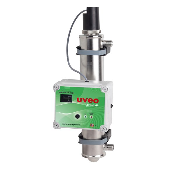 Sterylizator UVc kompletny, stal nierdzewna, 5 bar 3/4" - 2 m3/h - 36W