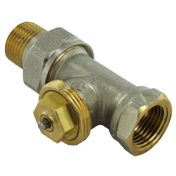 Zawór grzejnikowy termostatyczny COMAP R859 prosty, połączenie 1/2'' (niklowanie)