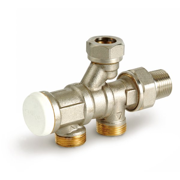 Przyłącze grzejnika dwururowe COMAP 638D mosiądz 1/2'' x 3/4''