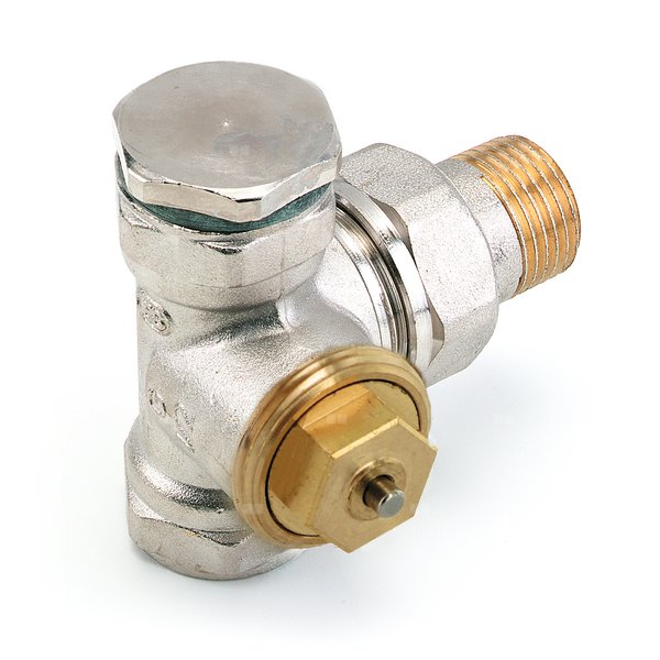 Zawór grzejnikowy termostatyczny COMAP THERMOTRIAXE trójosiowy, połączenie 1/2'' (niklowanie)