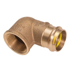 Gaz Kolano 90º z gwintem (GW) 22 x 1/2"