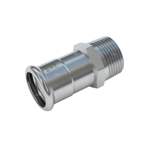 <A> Press Inox 304 Łącznik prosty GZ 108xR4"mm CxMi Coupler