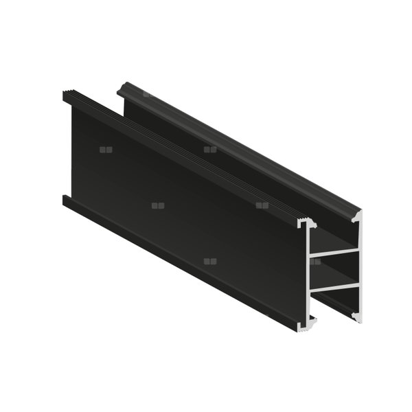 Szyna montażowa ryflowana SM-30X50/3700 AL KLIK czarna