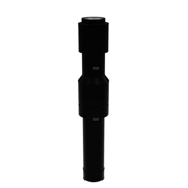 Rura powietrzno-spalinowa z zakończeniem pionowym Concept By JEREMIAS pp 80/125mm x 80/125mm, długość 930 mm