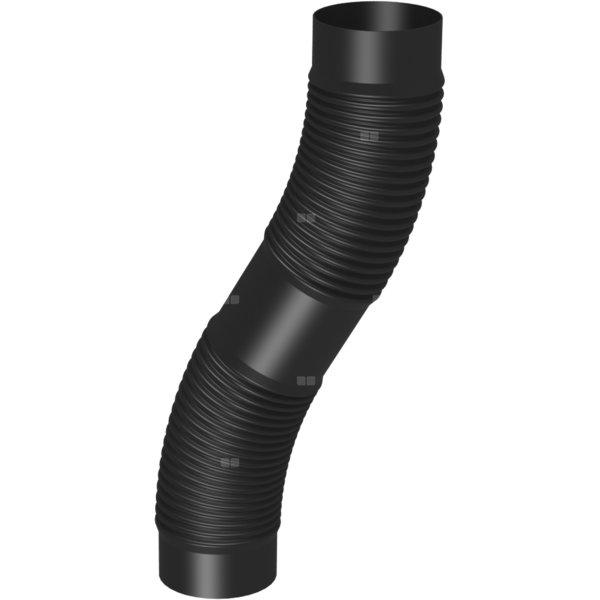 Rura Concept By JEREMIAS (pp-flex) ZW x ZW 60 x 60 mm 10000 mm spalinowa, kolor czarny