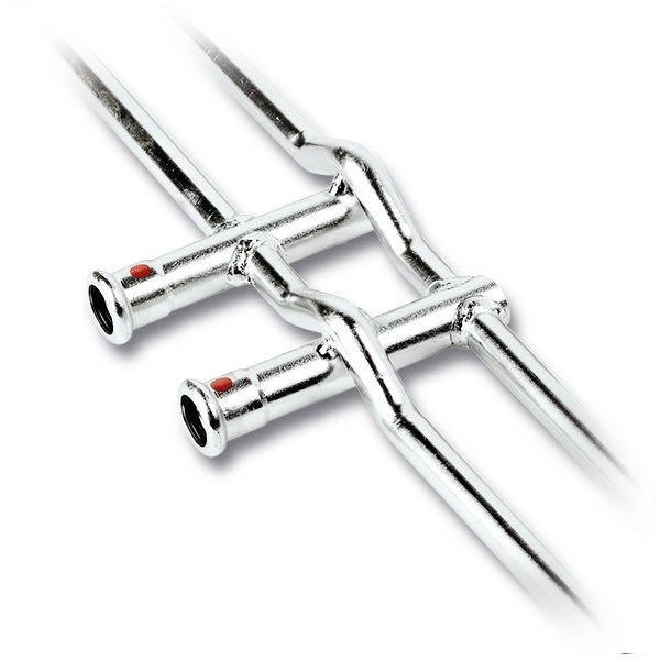 Czwórnik Concept By SANHA Therm krzyżowy do najwyższej kondygnacji stal 12 mm, zw x zw x zw x zw