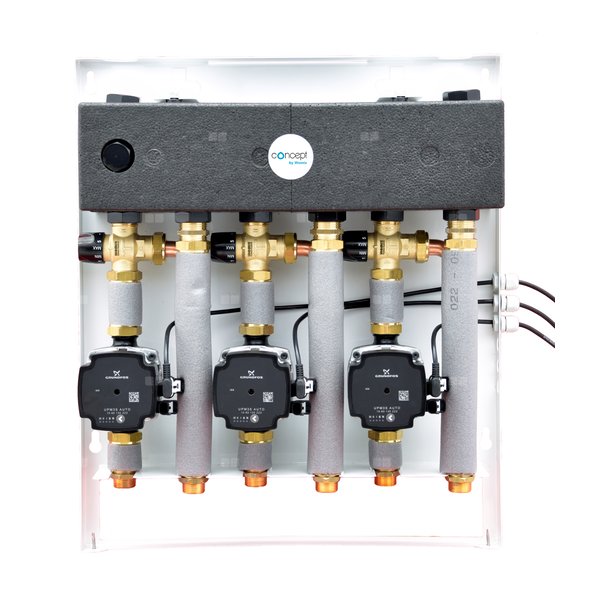 CONCEPT Zestaw MIX-BOX 333 z grupami GP-TC/GP-TC/GP-TC MIX BOX 20, z pompami Grundfos UPM3S Auto 15-60
