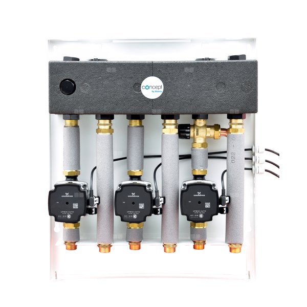 CONCEPT Zestaw MIX-BOX 113 z grupami GP/GP/GP-TC MIX BOX 20, z pompami Grundfos UPM3S Auto 15-60