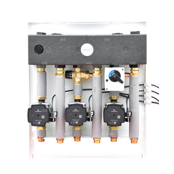 CONCEPT Zestaw MIX-BOX 132 z grupami GP/GP-TC/GP-T MIX BOX 20, z pompami Grundfos UPM3S Auto 15-60