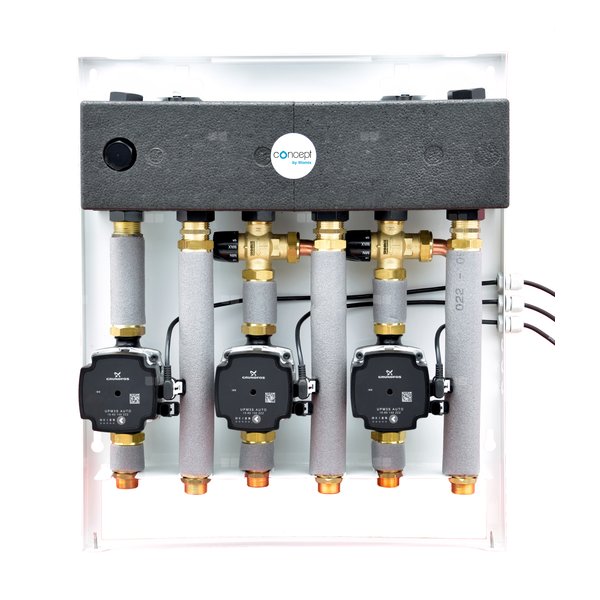 CONCEPT Zestaw MIX-BOX 133 z grupami GP/GP-TC/GP-TC MIX BOX 20, z pompami Grundfos UPM3S Auto 15-60