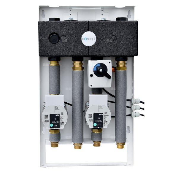 Zestaw Concept by Womix MIX-BOX 1 - grupy GP MIX BOX 20 i GP-T MIX BOX 20 z pompami GRUNDFOS UPM3 AUTO L 15-70