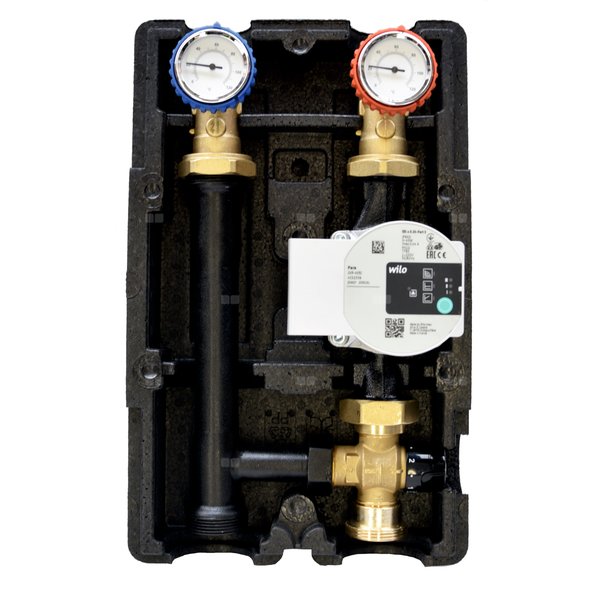 Grupa pompowa Concept by Womix GP-TC1 25 - regulacja 20-45'C (Grundfos UPM3 AUTO L 25-70)
