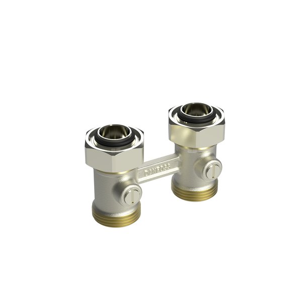 Moduł przyłączeniowy prosty kątowy DANFOSS mosiądz 3/4'' GW x 3/4'' Eurokonus do grzejników