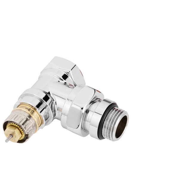 Zawór grzejnikowy termostatyczny DANFOSS z nastawą wstępną (bez ograniczenia skoku), połączenie 1/2'' (chrom)