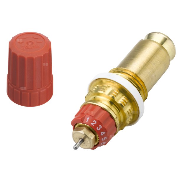Wkładka zaworowa do grzejników DANFOSS mosiądz 1/2'', długość 40.5 mm Kvs 1.05