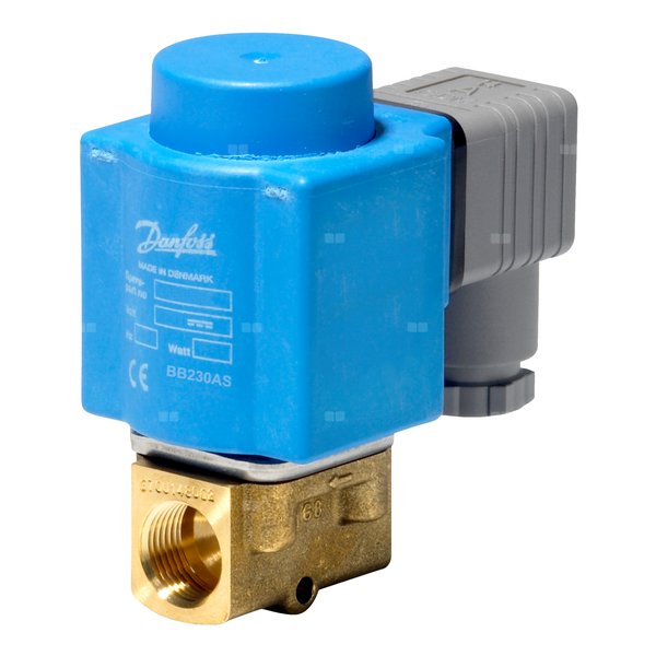 Zawór elektromagnetyczny EV210B, Funkcja: NC, G, 3/8, 0.550 m³/h, FKM