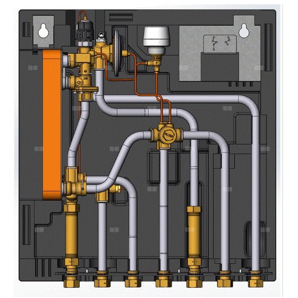Danfoss EvoFlat FSS StS 2, w/bypass, w/1 CW meter, w/EPP front, 49kW