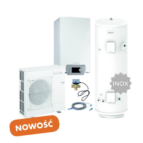 Pakiet - Pompa ciepła powietrze-woda split DE DIETRICH Alezio S 6 MR E 5.63 kW 230 V + Zasobnik c.w.u. ASHP 210