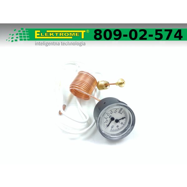Manometr ELEKTROMET 57mm, 0-4 bar, 0-120'C