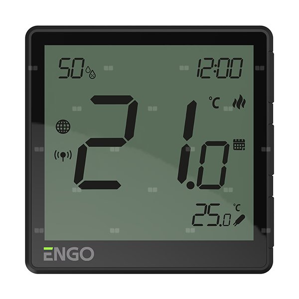 Regulator temperatury ENGO CONTROLS EONE-230B bezprzewodowy Zigbee z wyświetlaczem, montaż podtynkowy