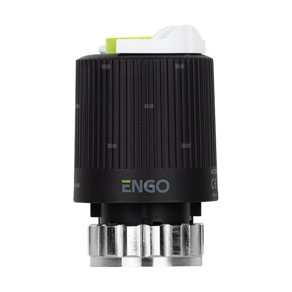 Siłownik elektrotermiczny ENGO CONTROLS E28NC-230, złącze M28 x 1,5 2 VA, napięcie 230 V AC, kolor czarny, kabel 0.9 m, ze wskaźnikiem