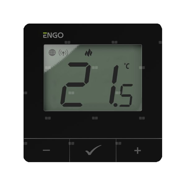 Regulator temperatury ENGO CONTROLS E25-230B bezprzewodowy Zigbee z wyświetlaczem, montaż natynkowy