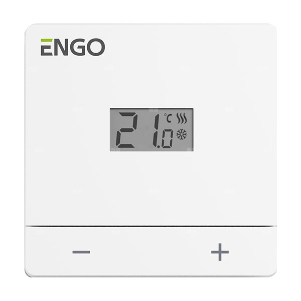Termostat ENGO CONTROLS EASY-BATW dwużyłowe zasilanie bateria włącz/wyłącz 5-35'C 230 V 3 A