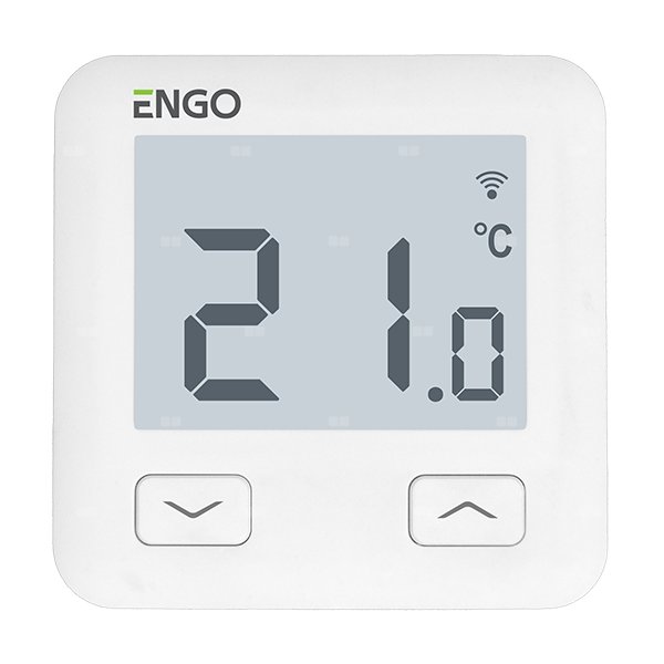 Termostat internetowy ENGO CONTROLS E10-W przewodowy 230v ac 50hz biały z wyświetlaczem