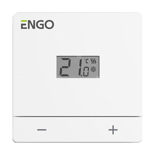Termostat ENGO CONTROLS EASY-230W trój-/czteroprzewodowy zasilanie 230 V AC włącz/wyłącz 5-35'C 230 V 3 A