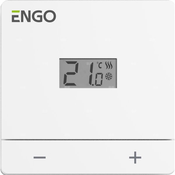 Termostat ENGO CONTROLS EASY-24W trój-/czteroprzewodowy zasilanie 24 v AC włącz/wyłącz 5-35'C 230 V 3 A