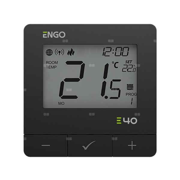 Programowany, Internetowy natynkowy regulator temperatury ZigBee/868MHz, 230V, czarny