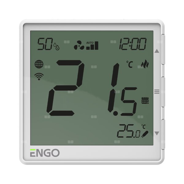 Regulator klimakonwektorów, 230V, biały, Internetowy, podtynkowy , Wi-Fi