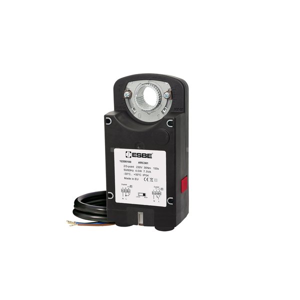 Siłownik elektryczny ESBE ARC361 2/3-PUNKT 230V 30NM 150S obrotowy do zaworów 230 V AC Dwupunktowy/trzypunktowy Zależny od marki