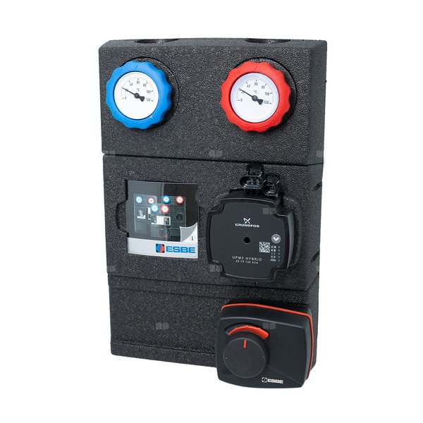 GRA232 grupa pompowa z zaworem mieszającym i siłownikiem, DN25, pompa Grundfos UPM3 AUTO 25-50, proporcjonalny siłownik 24V