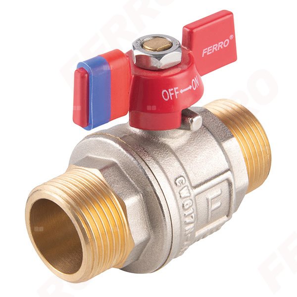 Zawór kulowy FERRO F-POWER 3/4'' GZ, uchwyt: motylek