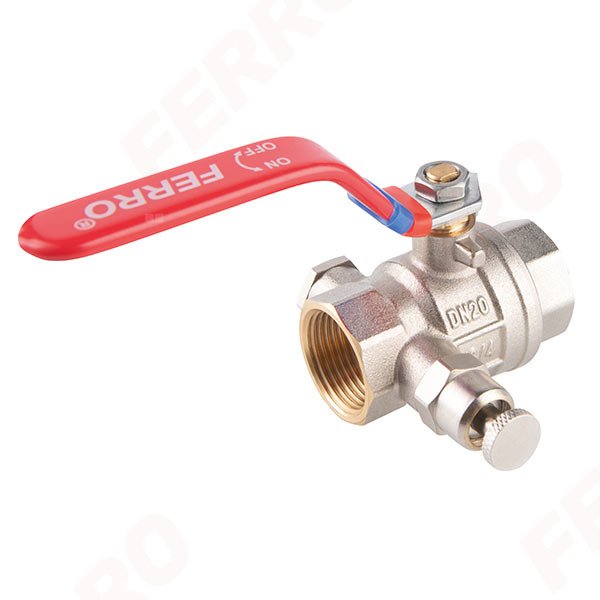 Zawór kulowy FERRO F-POWER 3/4'' GW, uchwyt: dźwignia