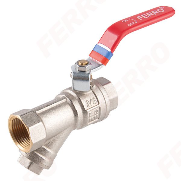 Zawór kulowy FERRO F-POWER 3/4'' GW, uchwyt: dźwignia
