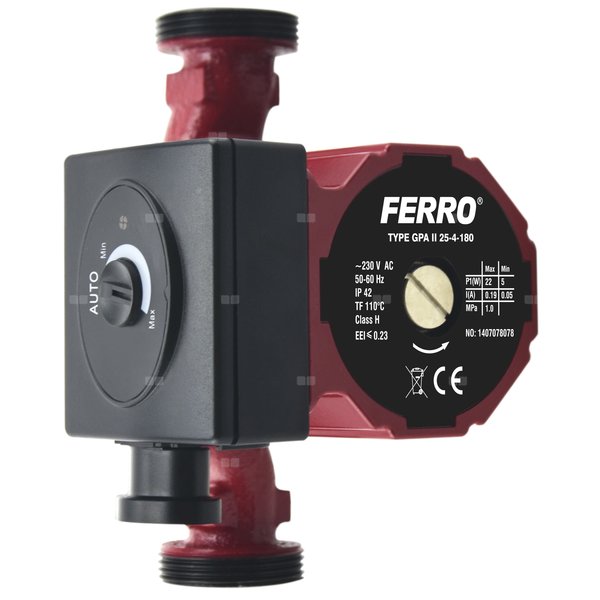 Pompa obiegowa FERRO GPA II 25-4-180 x 230 V/10bar