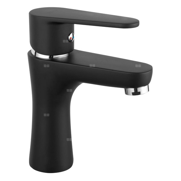 Bateria umywalkowa stojąca FERRO ALGEO BLACK, czarny