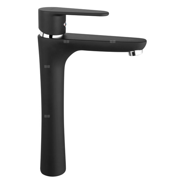 Bateria umywalkowa nablatowa FERRO ALGEO BLACK, czarny