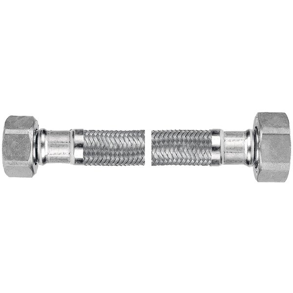 Wąż przyłączeniowy elastyczny FERRO z oplotem (stal), GW x GW, 3/8'' x 3/8'', długość 30 mm