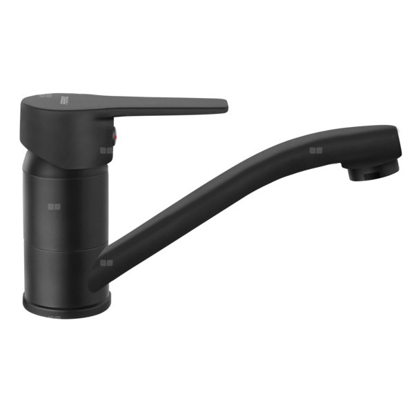 Bateria umywalkowa stojąca FERRO RITTO BLACK, czarny, obrotowa